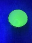 Vintage Custard Uranium Glass Souvenir Toothpick Holder Cedar Falls Iowa