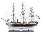 Amerigo Vespucci Italian Navy Training Tall Ship Wood Model 36  Semi-built New