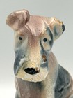 Vintage Ceramic Airedale Terrier Planter Art Signed Gibbs