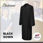 Matte Black High School bachelor Graduation Gown