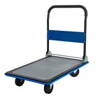 Heavy-duty Foldable Dolly Cart 660 Lbs Capacity Flatbed Hand Truck  360   Wheels