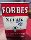 Vintage Jas H Forbes Tea   Coffee Nutmeg Collectible Tin Kitchen Cooking