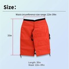 0000-886-3905 Chain Saw Protective Chaps-orange For Men Waist 22-39in adjustable