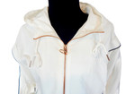 Adidas Originals Mesh Lined Hooded Windbreaker Jacket White - Size M- Mint