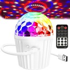 Portable Mini Disco Ball Light For Party  Rgb Dj Strobe Light With Remote Con   