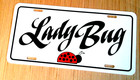 Volkswagen Lady Bug License Plate Tag Vw Beetle Ladybug 1964 1966 1970 1973  74