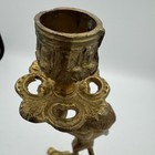 Vintage Brass Cherub Candlestick Holder  Brass Boy Cherub 9    Tall