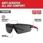 Milwaukee 3pk Safety Glasses - Tinted Anti-scratch Lenses