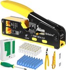 Lan Network Cable Tester Rj45 Crimp Tool Pass Through Ethernet Crimper Cat5 Cat5