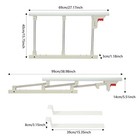 Foldable Bed Safety Rail - Enhance Bedside Security And Stability