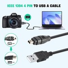 Lbsc Usb 2 0 Male To Ieee 1394 4pin Male Ilink Adapter Convertor Cable Cord F   