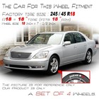 For Lexus Ls430 Oem Design Wheel 18  18x7 5 04-06 Hyper Silver 4 Pcs Rim 74179a