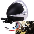 4 5  Motorcycle Headlight Lamp Finned Grill For Harley Chopper Bobber Cafe Racer