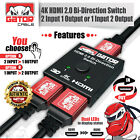 Bi-direction Hdmi Switch Switcher Splitter Cable 4k 2 0 Hub Hdcp 2x1 1x2 In Out