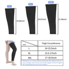 Leg Brace Support Knee Thigh High Compression Sleeve Socks Stockings Pain Relief