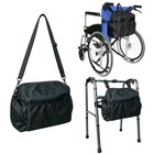 Lightweight Wheelchair Walker Storage Bag  Large Organizer  Water-resistant  Dur