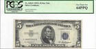 1953a  5   Star          Silver Certificate  Pcgs Very Choice New 64 Ppq Banknote