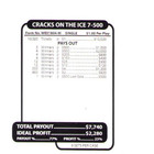 Pull Tab Tickets - Jar - Game - Cracks On The Ice - 10 020 Ct