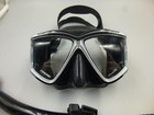 Nice Cressi Pano 4 Scuba Dive Mask And Snorkel Set   Black   Silver Clear Lenses