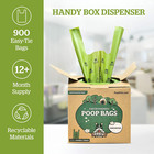 Dog Poop Bags Animal Waste Bag 900 Pcs With Handles Thick Sturdy Leak-proof 