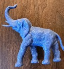Vintage 1960 1970 Plastic Blue Elephant   Marx 