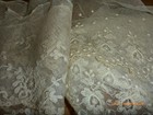 2 Antique Edwardian Embroidered Floral Net Lace Edging trims Projects