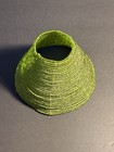 Vintage Citron Beaded Lamp Shade 4   x5   bohemian
