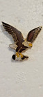 Vintage Eagle Carrying Beer Bottle Lapel Pin