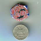 African Trade Beads Vintage Antique Venetian Old Glass Millefiori Tabular Bead