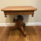 Antique Eastlake Victorian Adjustable Piano Organ Stool Tonk Parlor Table Usa