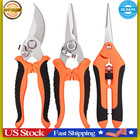 3 Pcs Garden Shears Stainless Steel Gardening Scissors Pruning Shears For Garden
