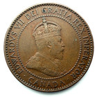 1910 Canadian Large Cent Nice Details Copper Canada Coin King Edward