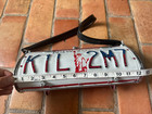 Rare Deadstock Little Earth    mega Crystal    New York License Plate Purse
