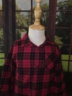Boys 2t   24m  Red Black Plaid Long Sleeve Collared Button-up Casual Shirt