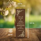 Proverbs 31 Woman Bookmark Faux Leather Scripture Verse Inspirational Gift Brown