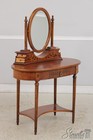 L74406  Rho Mobili Louis Xvi Inlaid Vanity Dressing Table