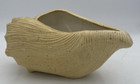 Vintage Atlantic Mold Ceramic Conch Seashell Planter Yellow