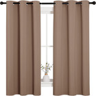 Window Curtains Blackout Grommet Insulated Set Of 2 Panels 42x63 Inches