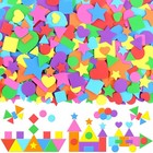 3240pcs Colorful Foam Shape Stickers - Heart  Star  Circle For Diy Crafts   Scra