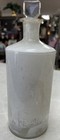 Antique Apothecary Bottle W  Stopper Bismuth Pepsin Label Under Glass 9 5    Read