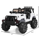 12v Kids Ride On Truck Car W   Remote Control Mp3 Music Led Lights White