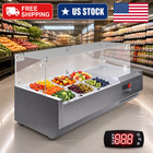 Refrigerated Prep 130w Air-cooling Salad Bar Buffet Station  35-46  f Station 