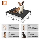 Garnpet Elevated Dog Bed For Medium Dogs  Raised Dog Cot  Heavy Duty Pet Cots   