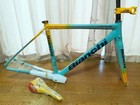 Bianchi Fenice Pro 53 Celeste Yellow Road Bike Frame With Stem Saddle Size 53