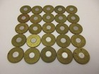 New York City Transit Subway Token Lot Of 25 Bullseye 1986 Bi-metal
