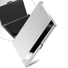 Stainless Steel Card Holder Case  Pocket Metal Wallet For Business  Id  Credit 
