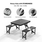 Portable Folding Camping Picnic Table With Chair Seats Portable Table Sets
