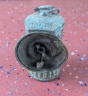 Vintage Brass Carbide Coal Miner   s Cap Helmet Lamp Light Lantern