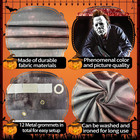 Halloween Decorations Garage Door Cover 16x7 Ft  Scary Halloween Garage Door