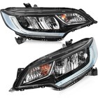 Front Headlights Assembly Fits 2014 2015-2020 Honda Fit W reflective Bowl Lamps
